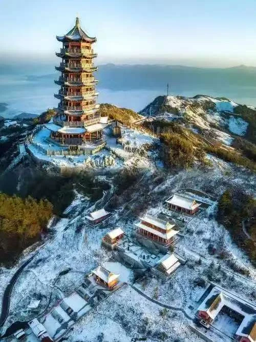 罗盘顶状元楼雪景